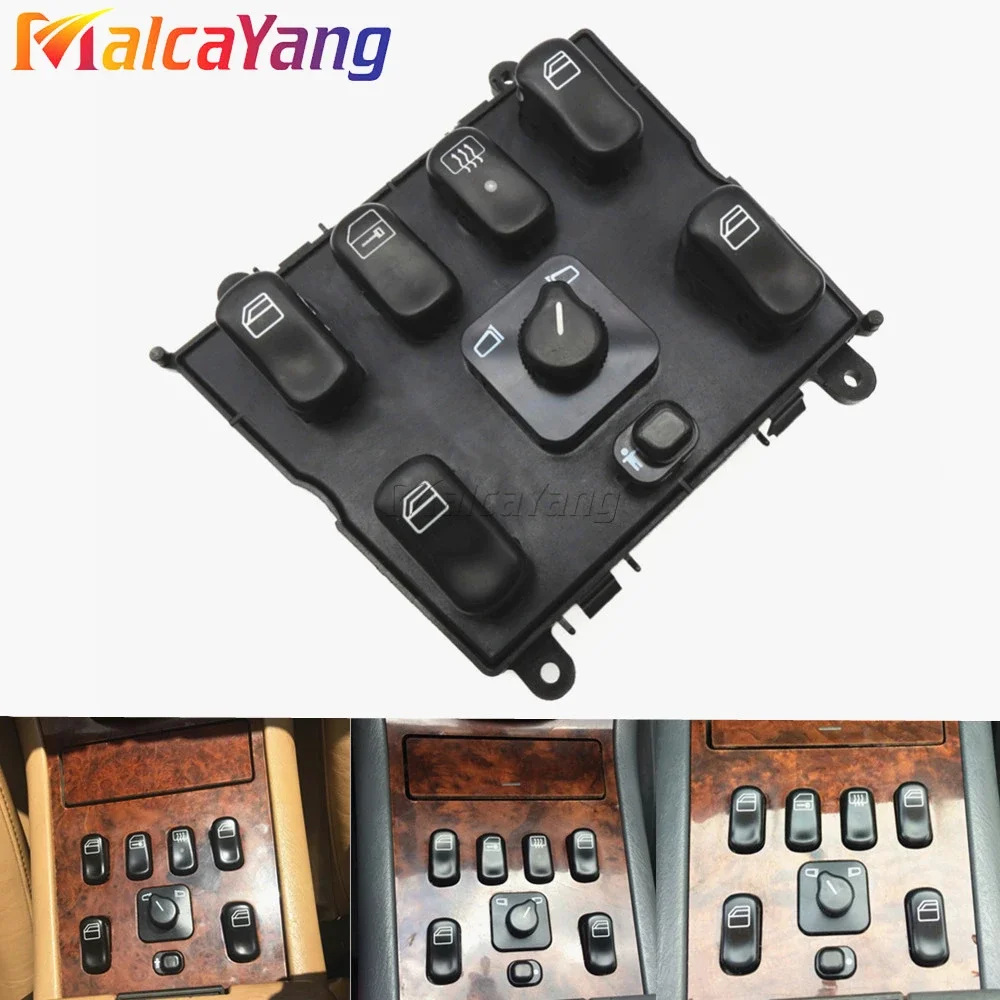 Car Electric Master Power Window Control Switch For Mercedes Benz ML320 W163 ML400 ML430 ML500 1998-2003 1638206610 A1638206610