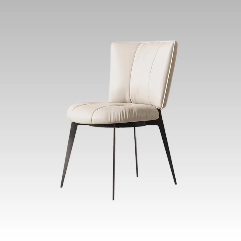 

Italian Style Light Luxury Dining Chair, Backrest Chair, Modern Minimalist Home High-end Restaurant Soft Leather Chair