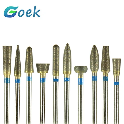 1 pieza Dental totalmente sinterizado diamante HP taladro fresa herramientas de odontología Zirconia cerámica coronas pulidor laboratorio Dental pulido