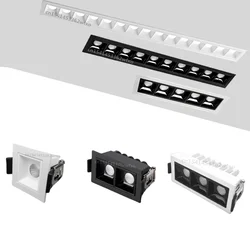 Dimmable LED downlight Spotlights 2w4w6w10W20W30W Grille lights COB ceiling lights Living room kitchen interior lighting bulbs
