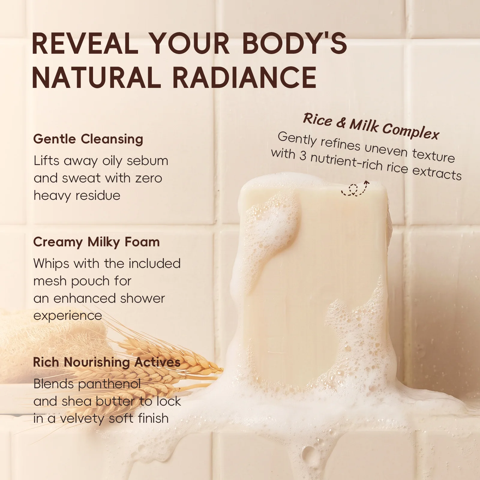 LAIKOU Rice Milk Soap 100g Dee - đánh giá và giá Skincare Oat