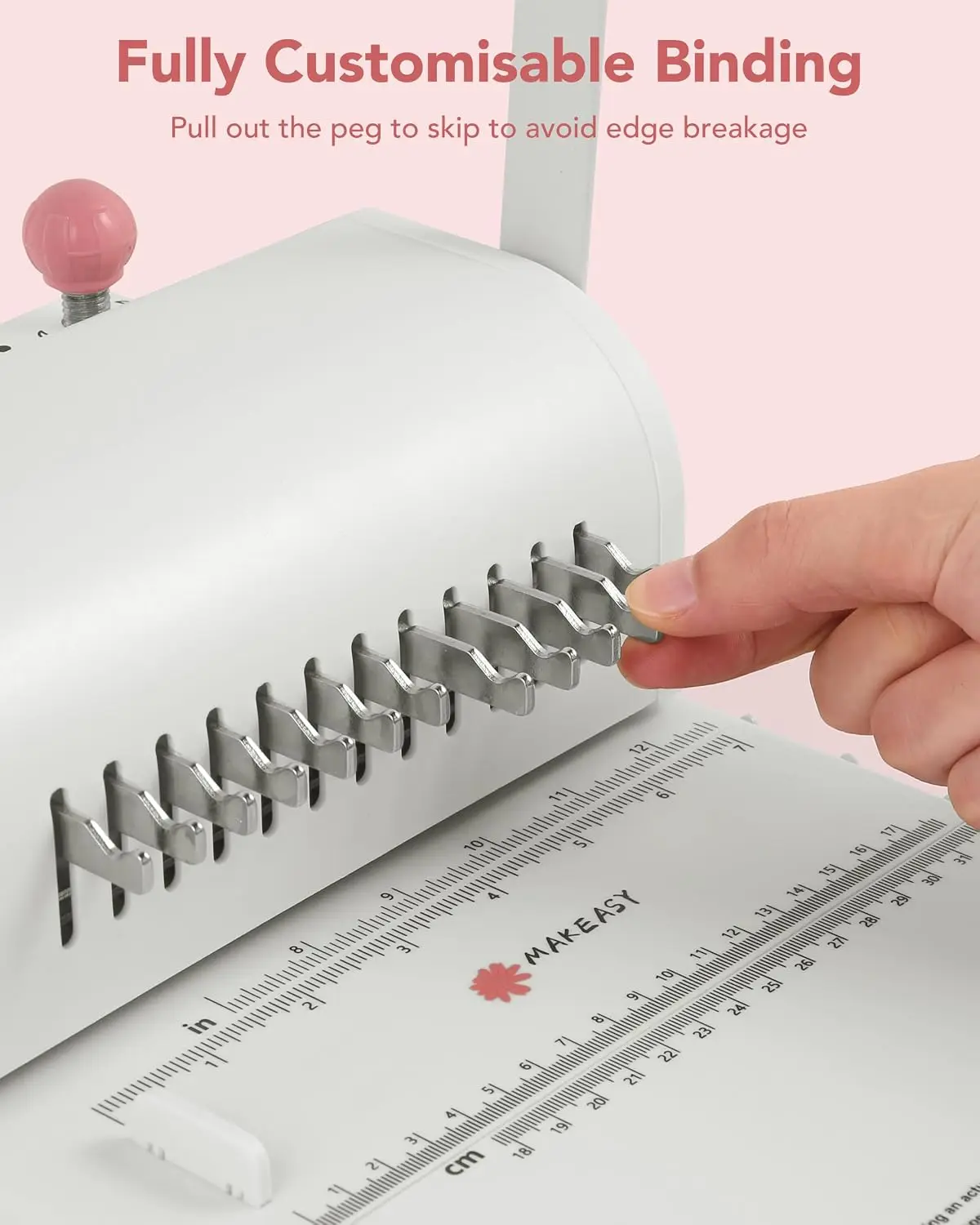 Craft Binding Machine with 20-Sheet Punch Capacity, Includes 10 Binding Wires and Pliers