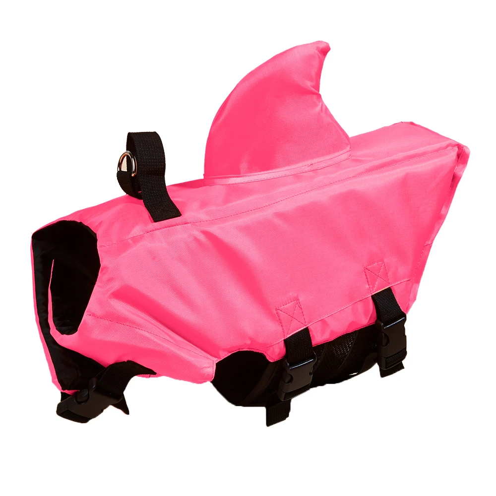 Chaleco salvavidas de verano para perros, flotabilidad mejorada, ropa de natación de tiburones para perros pequeños, chaleco de seguridad con asa