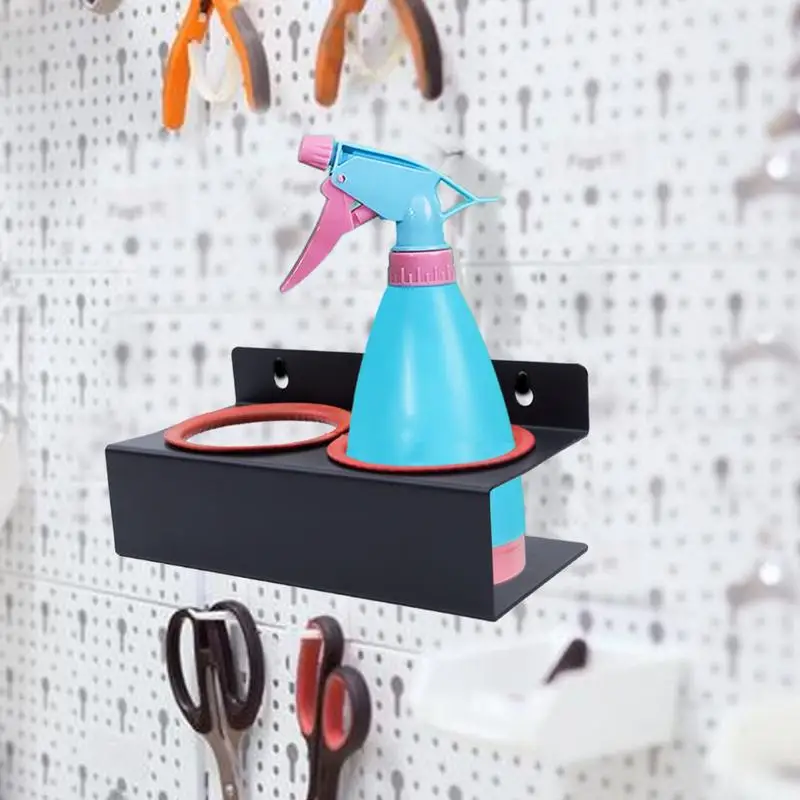 

Car Spray Bottle Holder Wall-Mounted Spray Bottle Rail Holder Heavy-Duty Detailing Spray Hanger Sturdy Garage Bottle Organizer