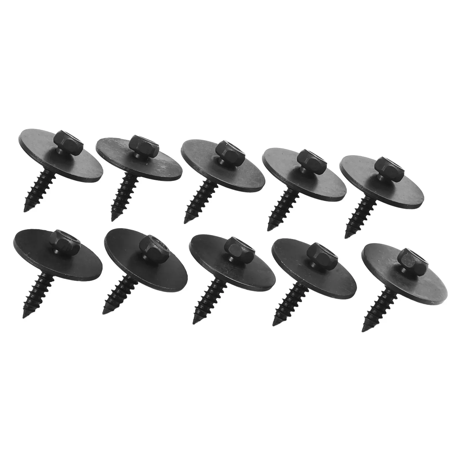 10X Car 8mm Hexagonal Screws Undercar Shield Sheet Metal Screw 2019900536 Bumper Side Skirts For Mercedes 500SEL 500SL 560SEC