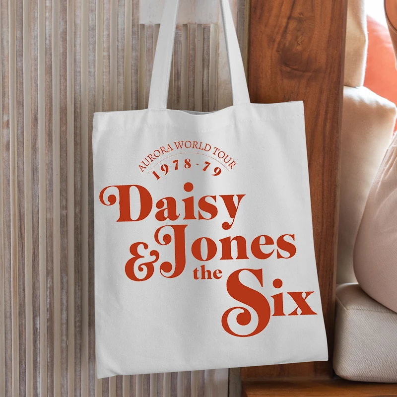 concert tour city tote bag, daisy jones and Billy Dunne tote bag Daisy jones and the six band merch, Aurora world tour tote bag