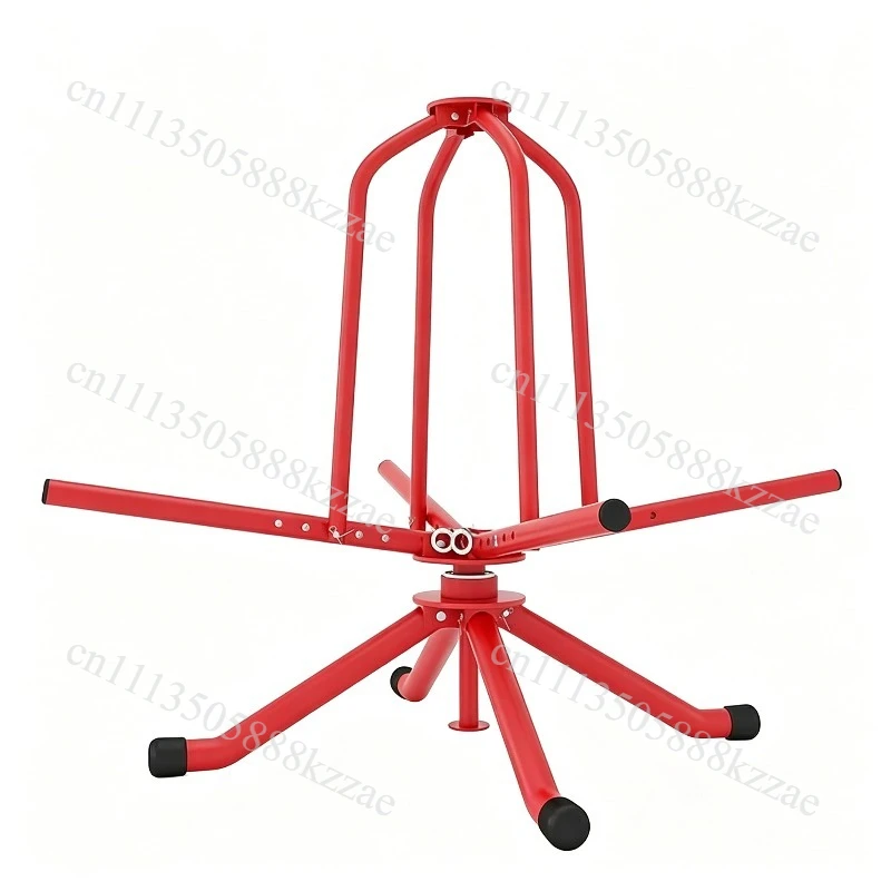 Floor heating pipe retractor coil geothermal plate floor heating pipe rack damping double bearing pe pipe laying artifact
