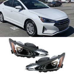 For Hyundai Elantra 2019 2020 US Version Car Halogen Headlights Turn Signal Driving Lights Daytime Running Lights Assembly