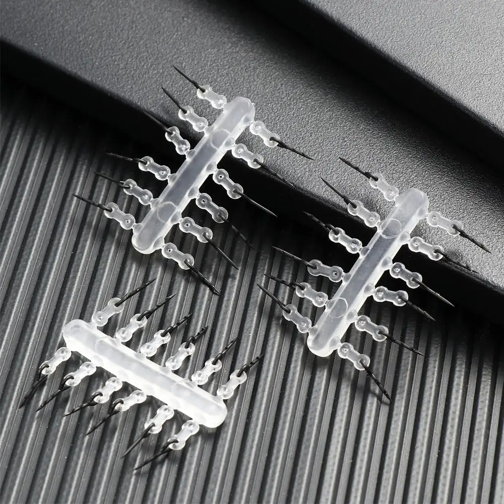 12 stücke Gerade Schaft Haken Quick-Rigging Nadel Karpfen Angeln Haken Köder Stachel Boilies Pin Klar Gummi Mais locken Ronnie Haar Rig – Detail 8