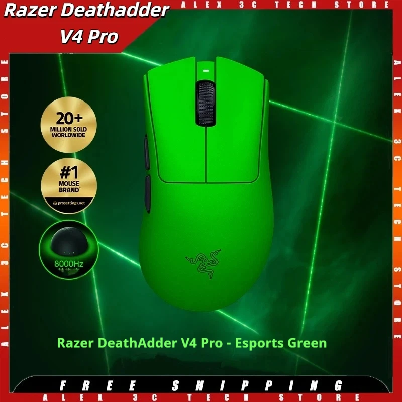 

Razer Deathadder V4 Pro Wireless Mouse Dual 8K 45000DPI 900IPS 85G Accelerstion 0.125 ms Low Latency 58 g Ergonomic Gaming Mouse