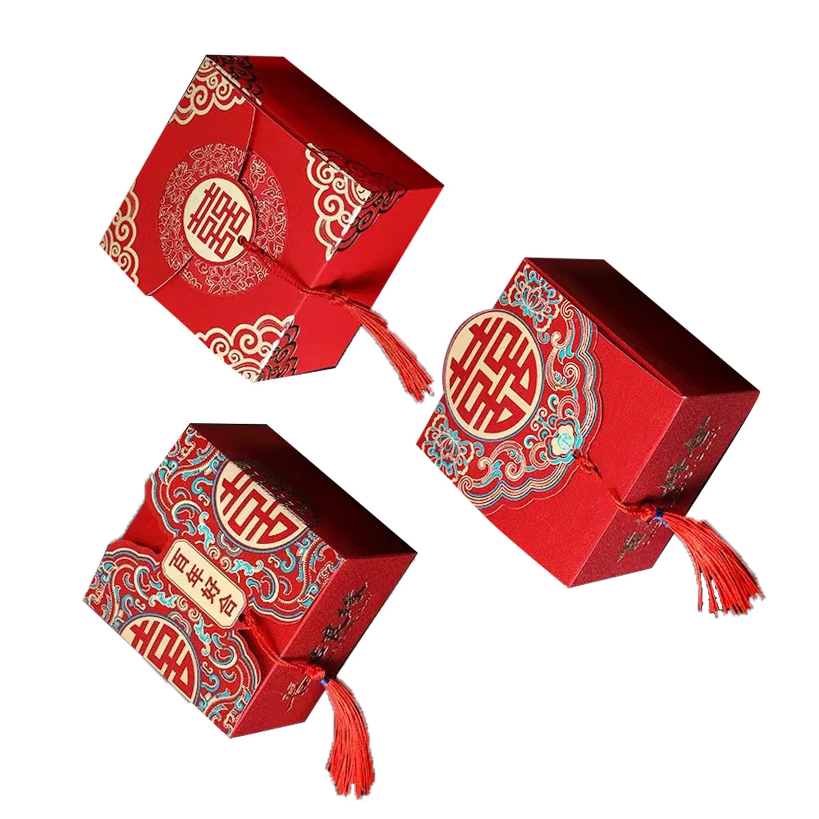 Chinese  Candy Box Traditional Design Chinese Wedding Favor Candy Boxes  Rugged Versatile Spacious Space for Party