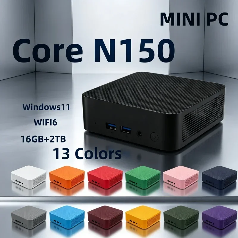 Hot Hot All‑In‑One Mini Pocket Desktop Core N150 13 Color 16GB RAM 1/2TB SSD BT5.2 WiFi6 Win11 4K Game Work PC - Aliexpress Deal