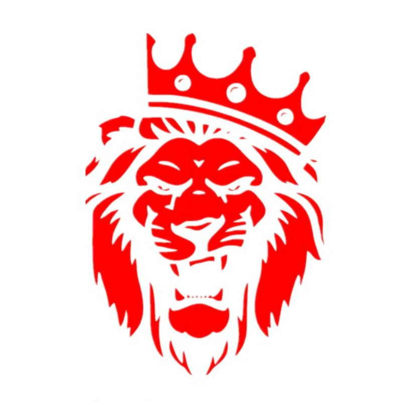 

Vinyl Decals of various sizes, lion stickers with crowns, waterproof car decorations on the rear windows of motorcycle bumpers