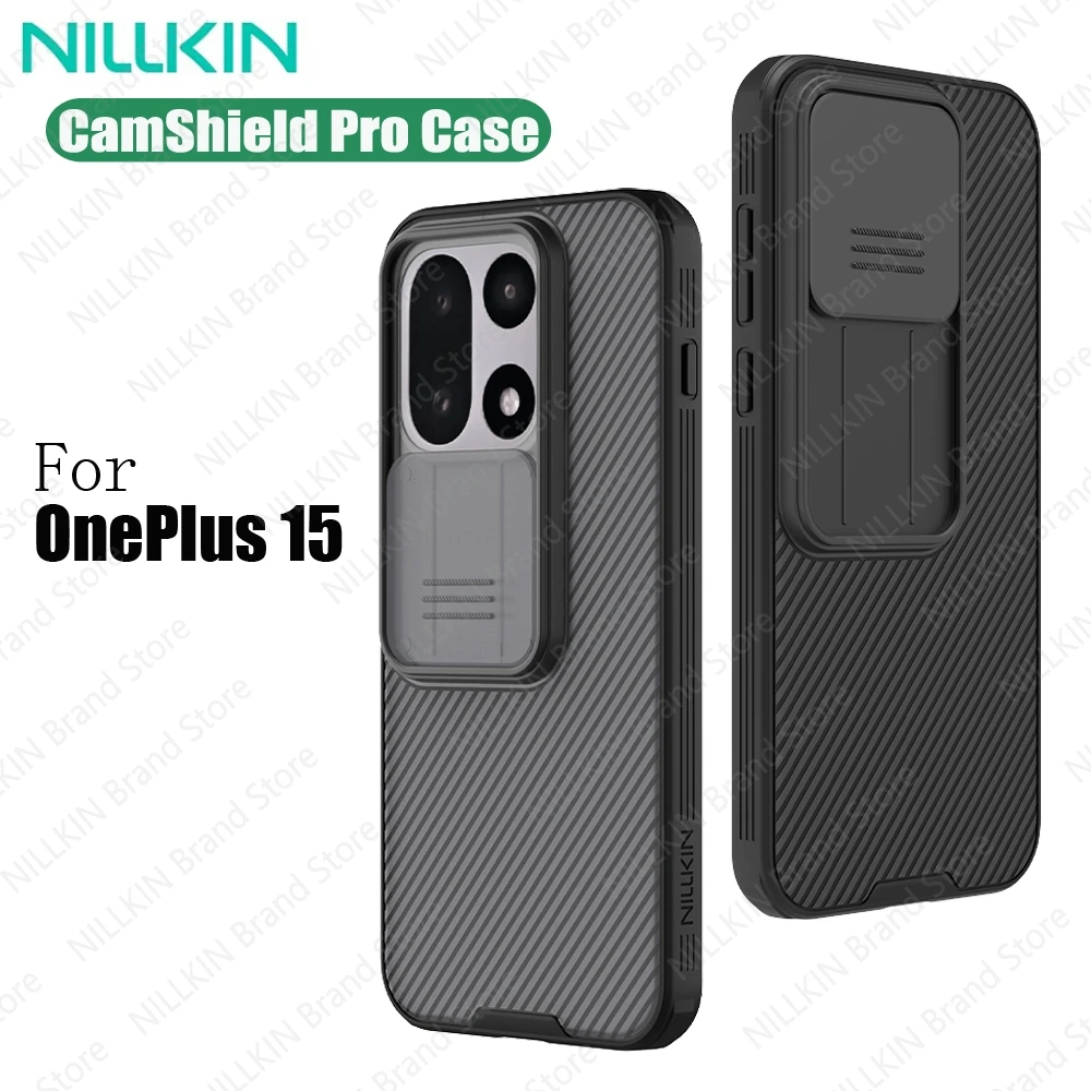 NILLKIN For OnePlus 15 Case CamShield Pro Shockproof Non-Slip Privacy Protection With Slide Camera Cover For One Plus 15 Bumper