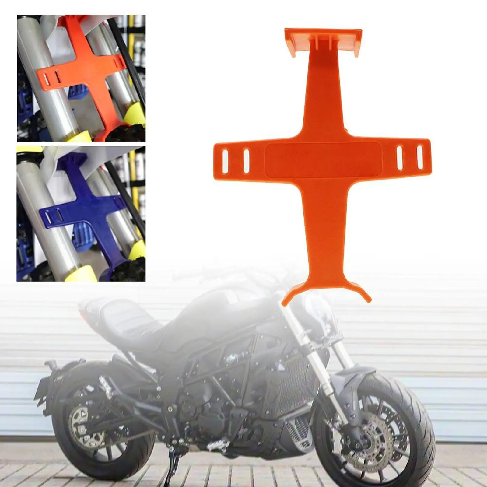 Quality PP Motorcycle Fork Guard Reinforced Front Fork Support Universal Protector for Road Bike Storage and Trailer Use