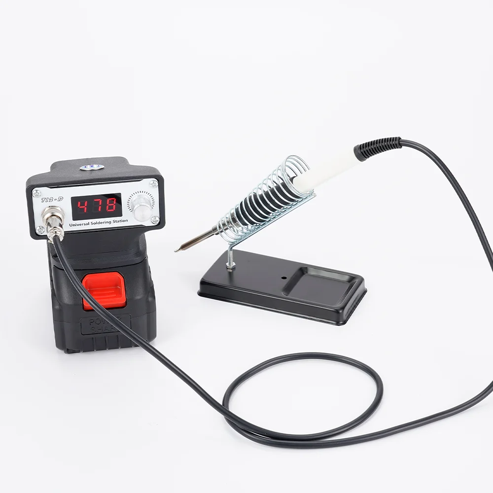 T12 Soldering Station Electric Welding Iron LED Display Rework Station With Soldering Tip DIY Welding Tool For Makita Battery