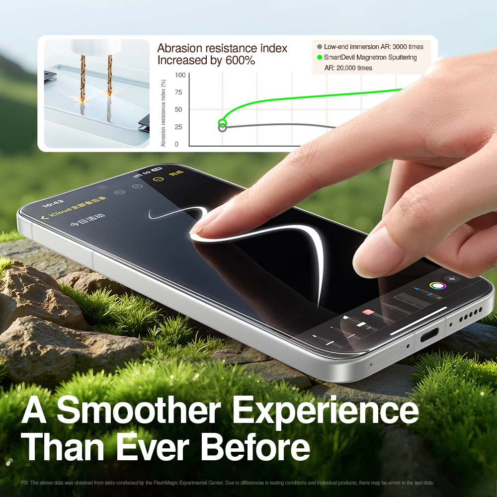 SmartDevil Corning Szkło Hartowane do vivo X300 Ultra HD Folia Ochronna na Ekran do vivo X300s X300 Pro Odporna na Zarysowania i Odciski Palców — zdjęcie produktu 5
