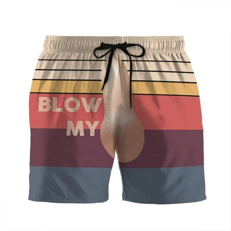 Funny Pattern Swimming Shorts Hentai 3d Printed Surfing Board Shorts Men Beach Shorts Men's Swim Trunks Swim Briefs Trunks Male