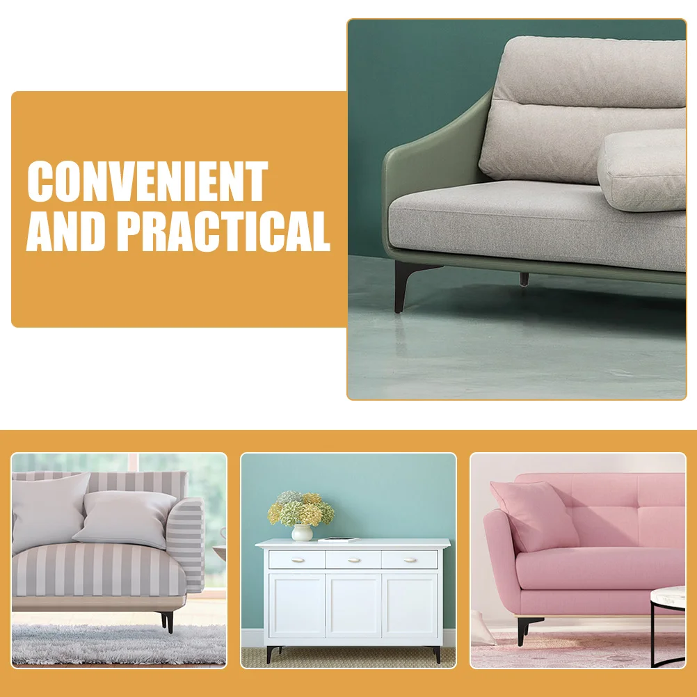 

4pcs Triangle Furniture Legs Metal Sofa Legs Replacement Cube Couch Feet For Coffee Table Dresser Stool Chair Cabinet
