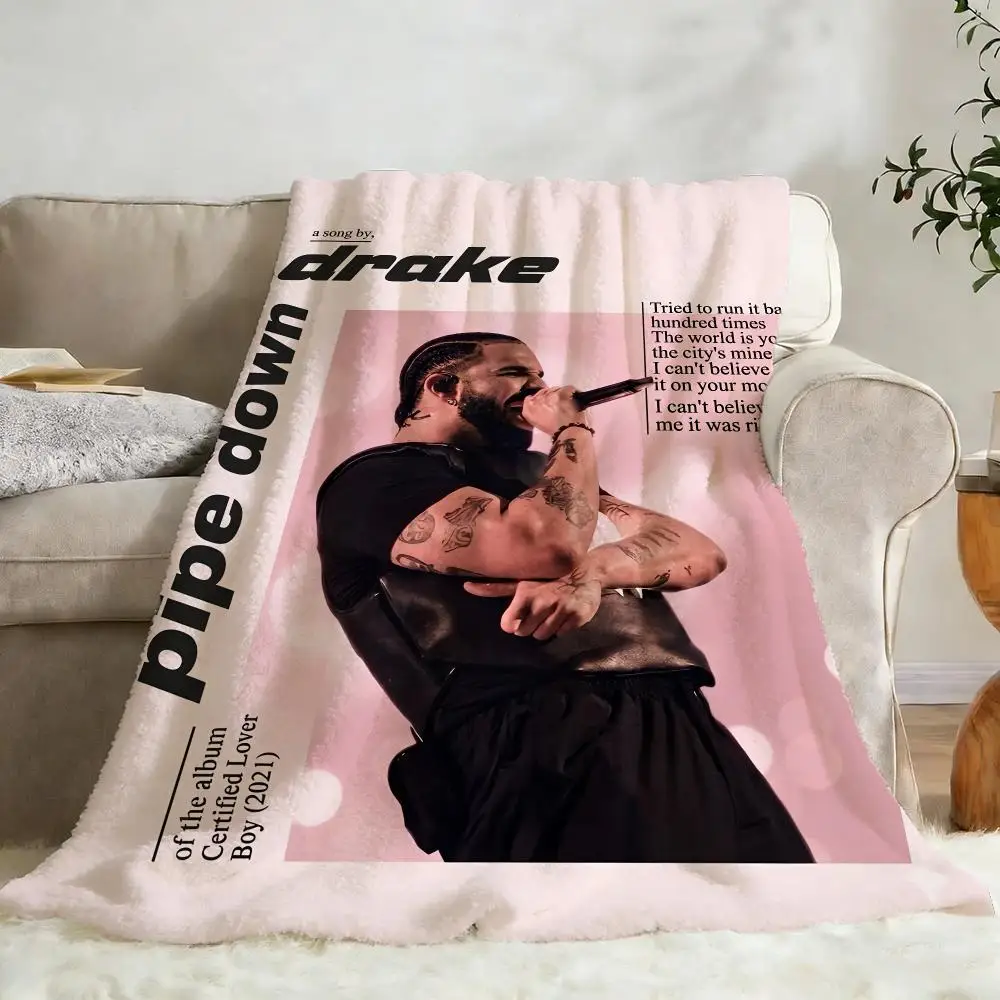 D-Drake Cloud Rap Trap Throw Flannel Fluffy Soft Blanket Warm Skin-Friendly Throw For Sofa Bed Office Nap Winter