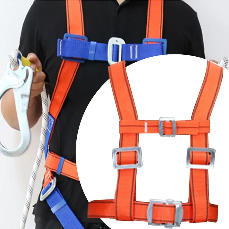 حزام تسلق الصخور قابل للتعديل متعدد الوظائف معدات تسلق الأشجار آمنة معدات القبض على السقوط لخصر الصدر والورك