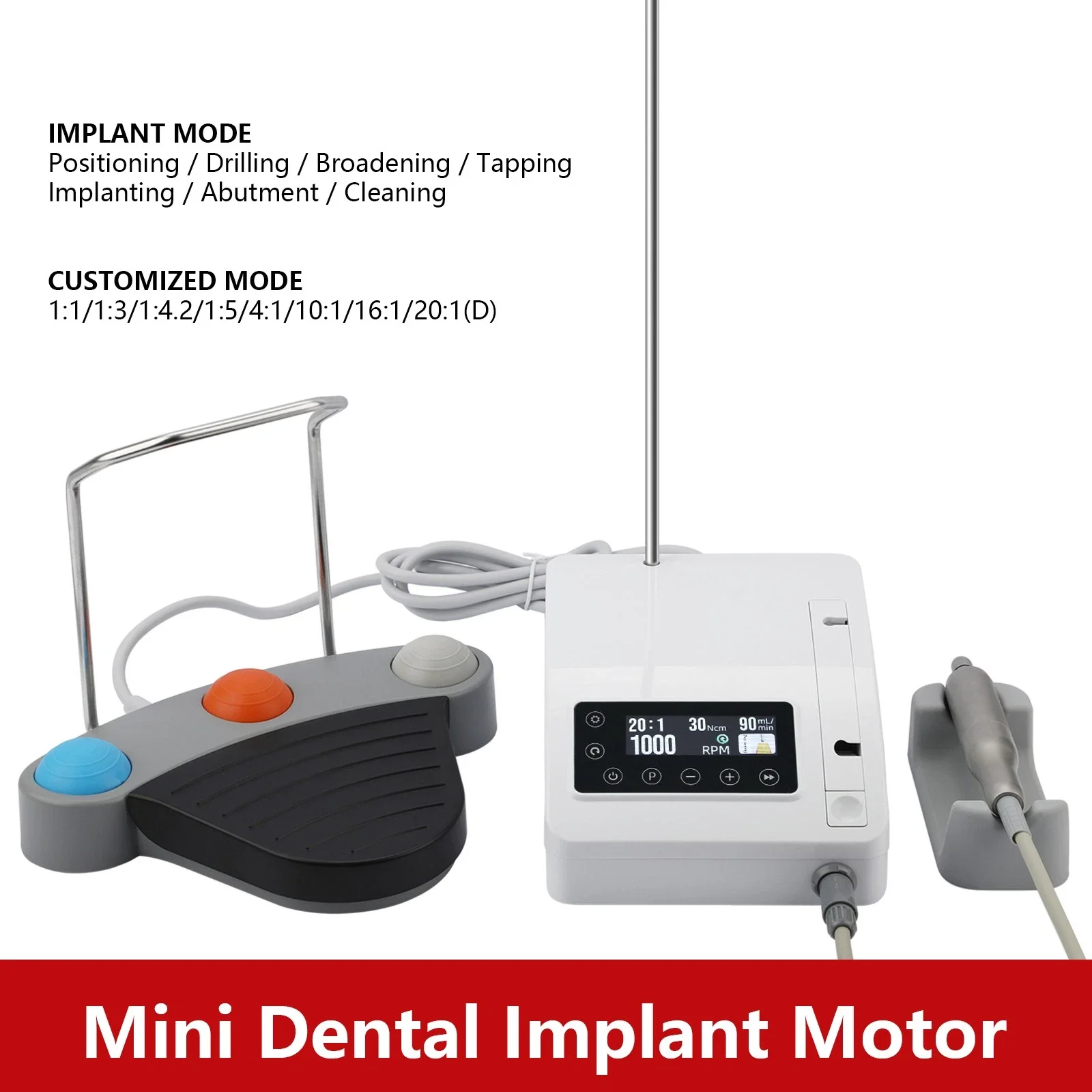 Dental Mini Implant Motor Machine Surgical Brushless LED Electric Motor Surgery