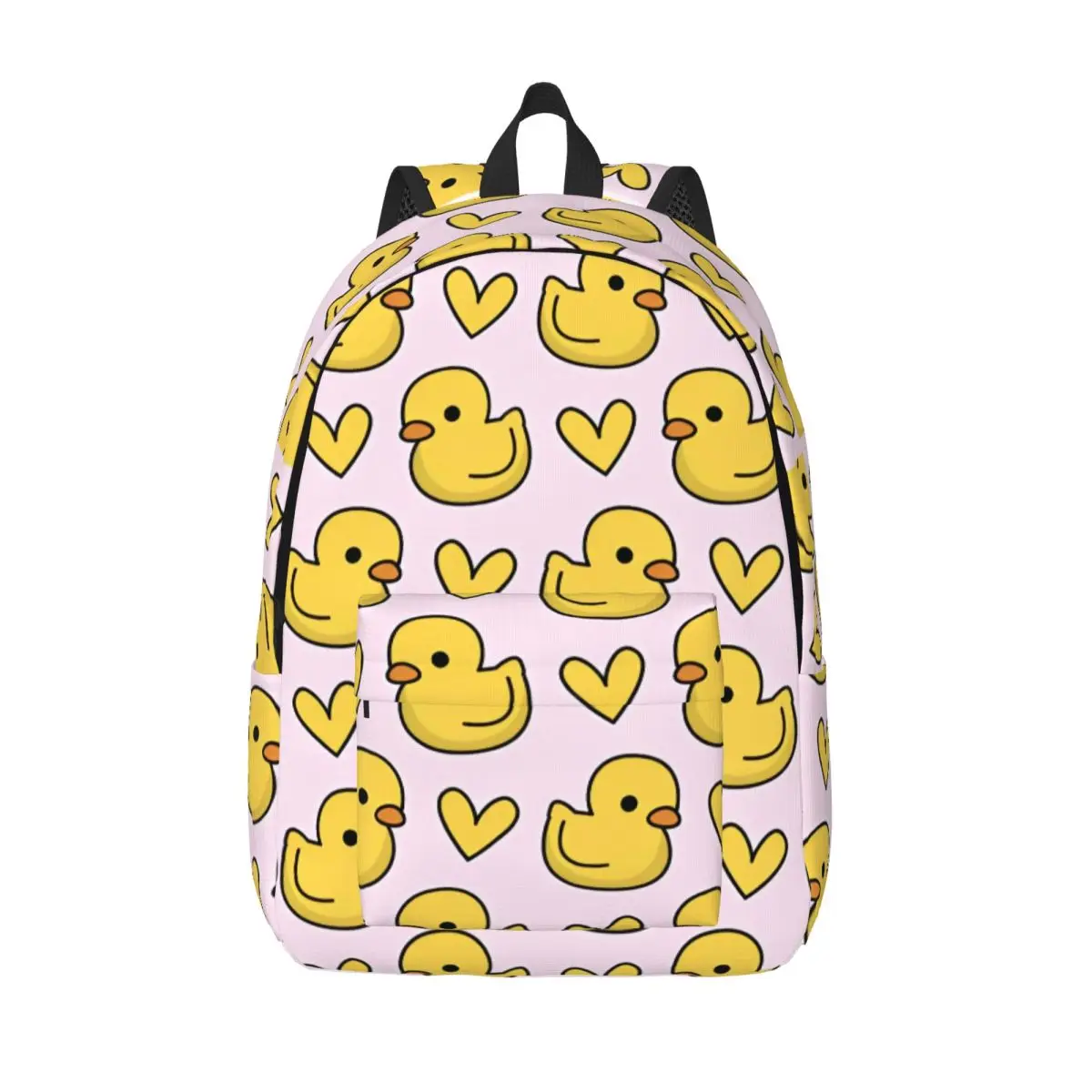 Cute Duck Cartoon Backpack Middle High College School Student Bookbag Teens Canvas Daypack Outdoor