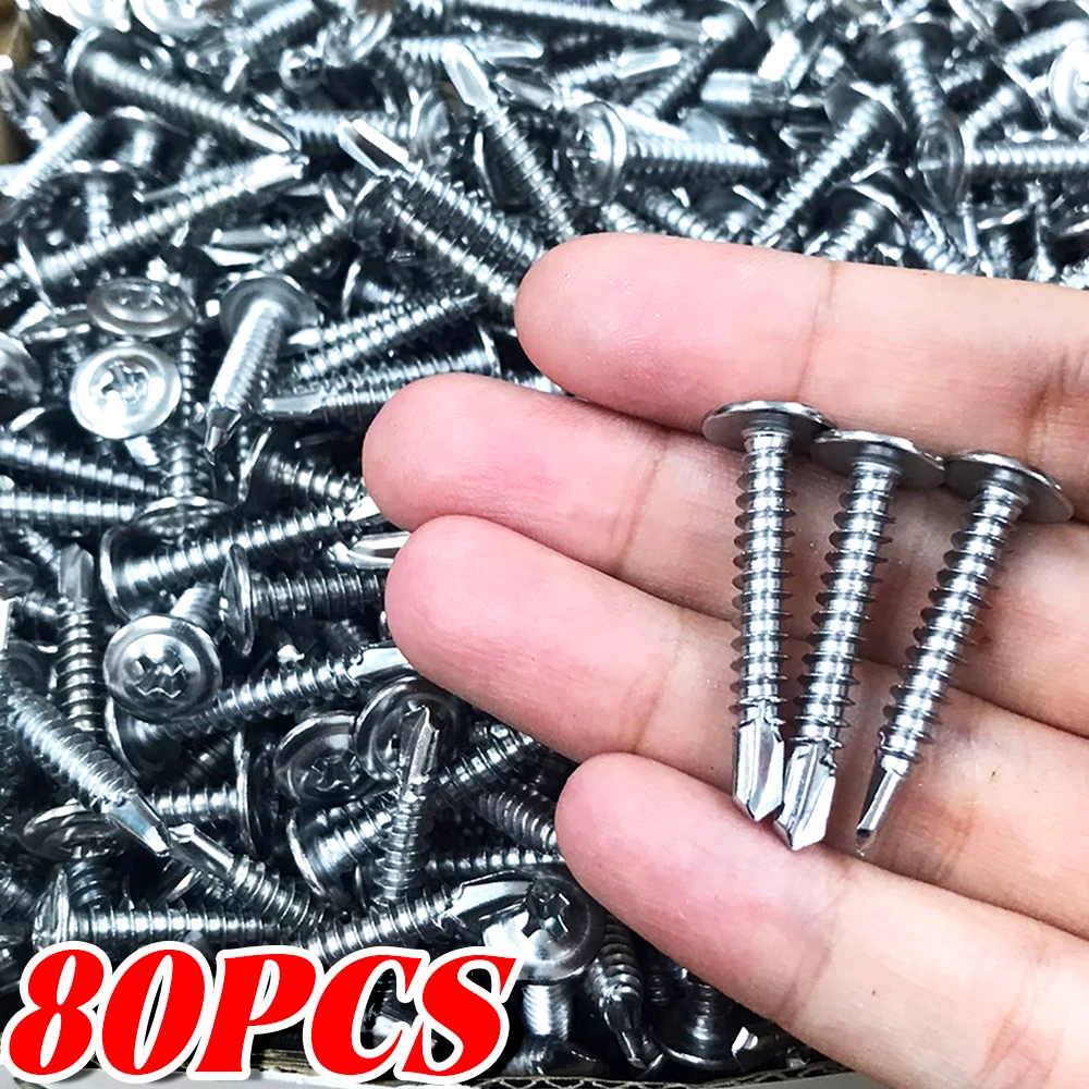 Stainless Steel Drill-Snail Self-Tapping Screws Fastener Truss Head Phillips Hardware DIY High Strength Corrosion Resistant