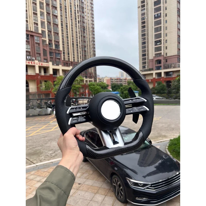 For Mercedes Benz A C E Class GLA GLC GLB GLE Old To New Butterfly Modified Steering Wheel Horn Cover Horn Shell