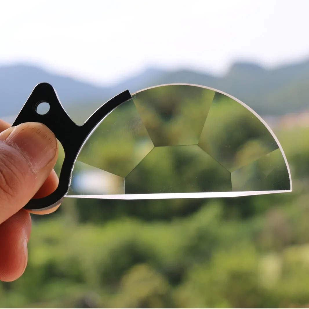 

80/100/150mm Handheld Split-Focus Multi-Faceted Mirror Effect Semi-Kaleidoscope Prism Filter SLR Photography Camera Accessories