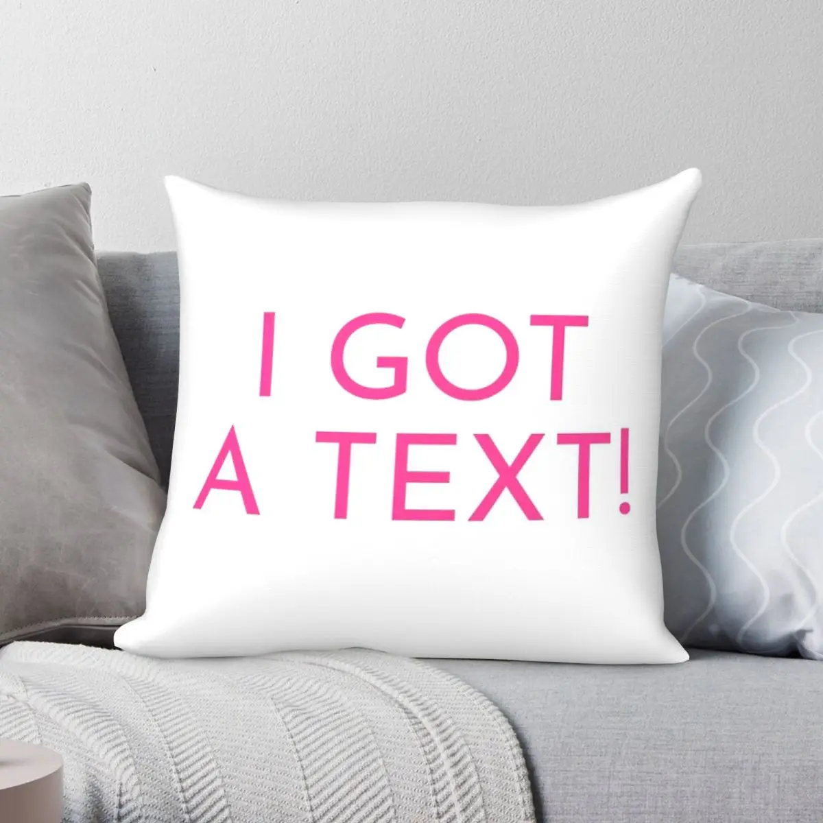Love Island I Got A Text Pillowcase Polyester Linen Velvet Pattern Zip Decor Home Cushion Cover
