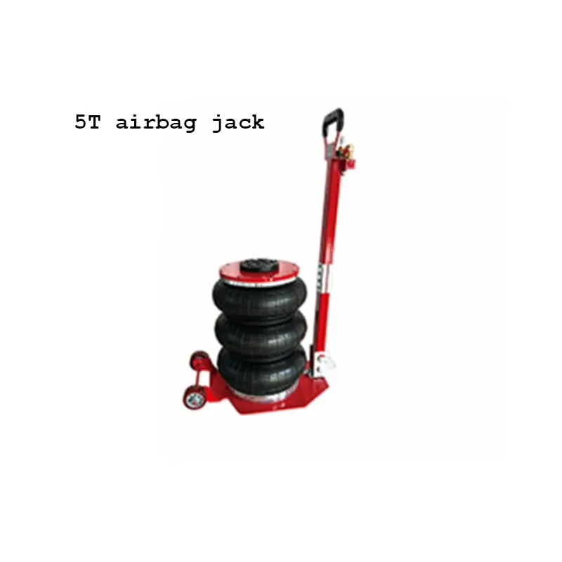 Pneumatic Red airbag Car Jack Tire Repair Tools 5T Car Repair Floor Jacks with Folding Rod Air Jack