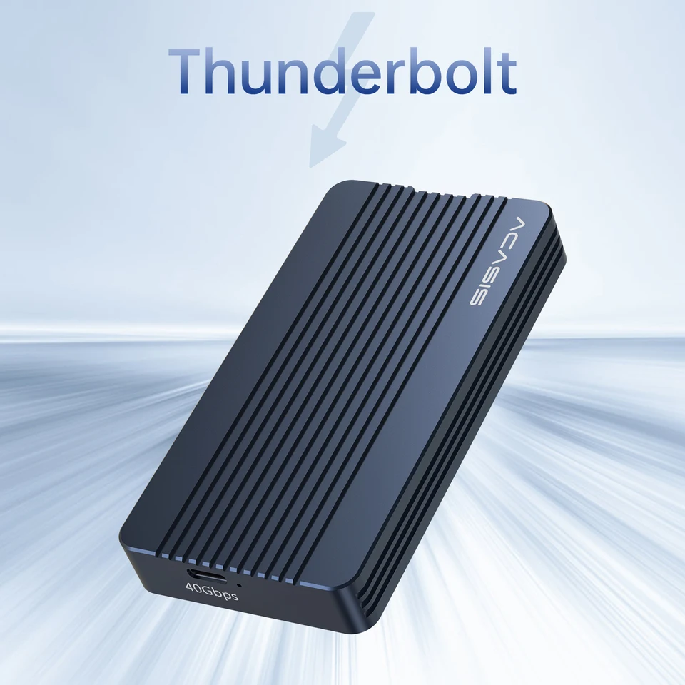 Acasis Thunderbolt 3 40Gbps M.2 NVME SSD Enclosure 8TB Transparent