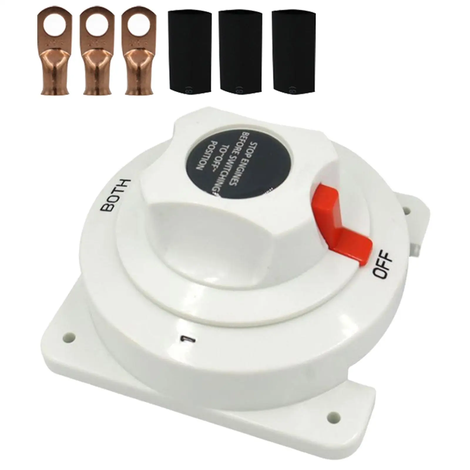 Marine DC Battery Selector Switch Waterproof 3 Position 1 2 Both Off Disconnect