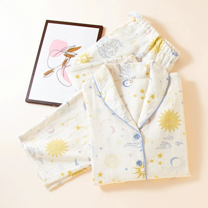 بيجامة رضاعة قطنية 100% للنساء الحوامل ملابس خريفية بأكمام طويلة للأمهات للمستشفى والرضاعة الطبيعية #3