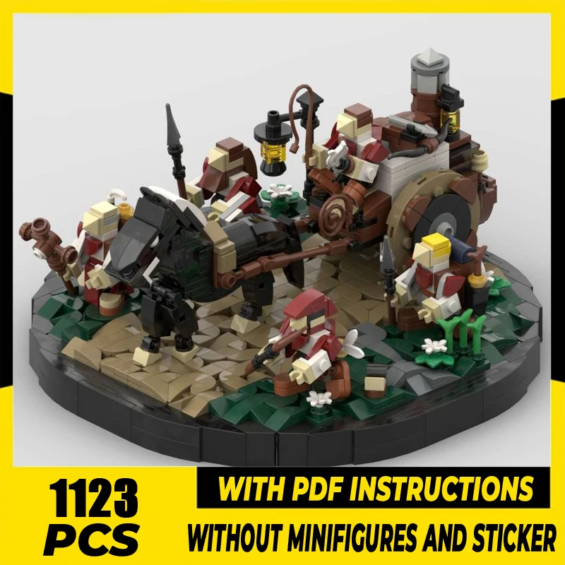 

Строительные блоки Moc в пути в военное шоу, кирпичи, модель DIY, сборка, конструкция, знаменитая сцена, игрушка, подарок на праздник, день рождения