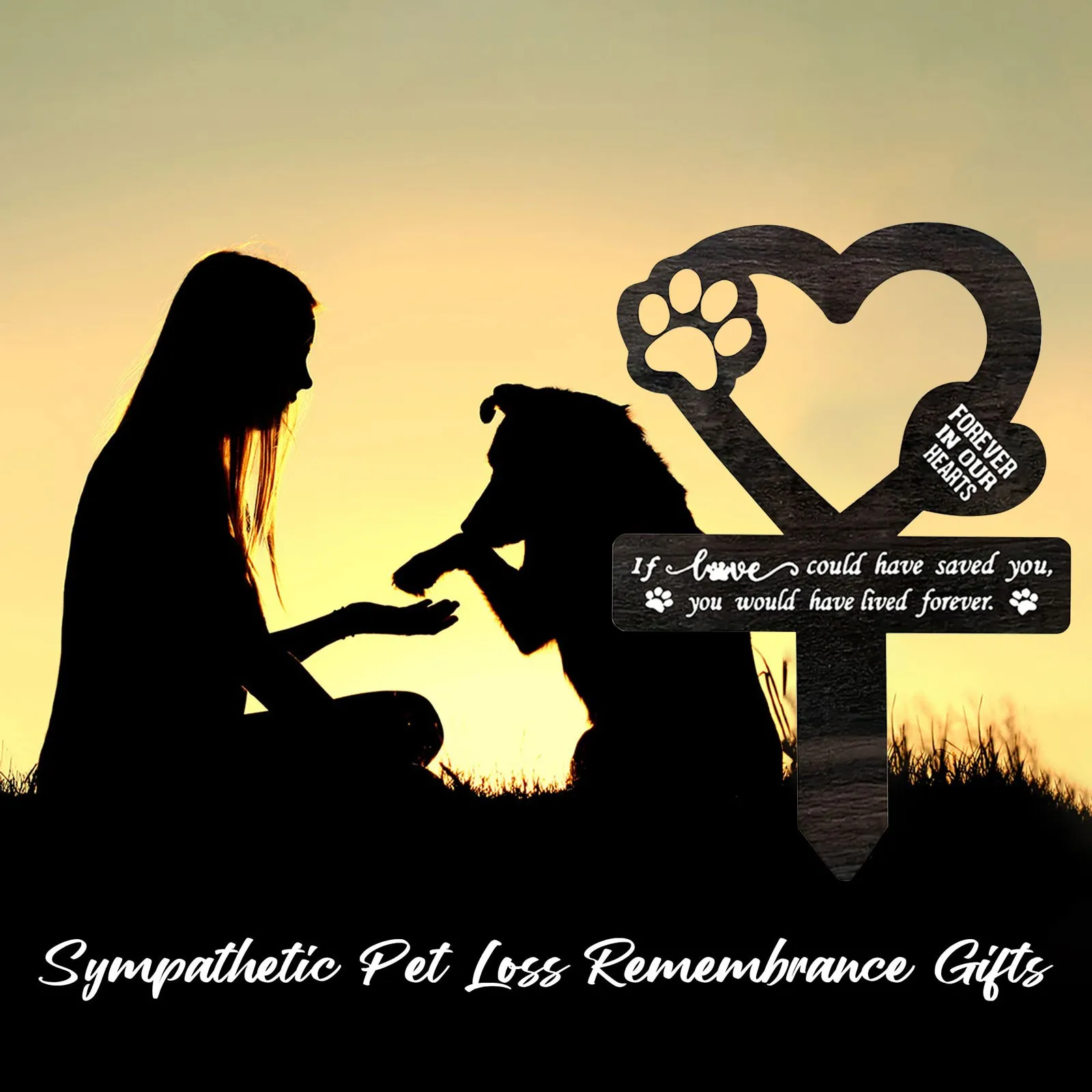 علامة قبر كلب ، ديكور ساحة تذكاري ، فقدان الحيوانات الأليفة ، لوحات خارجية ، ذكرى تذكارية ، ذكرى حديقة ، تعاطف مخلب #2