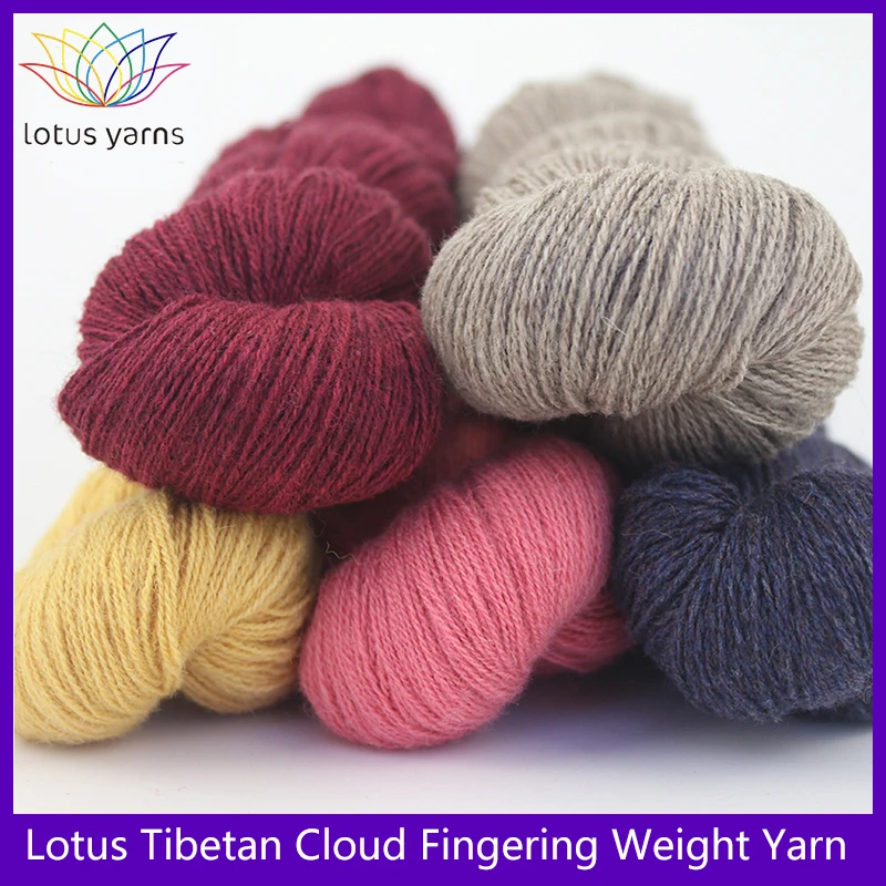 2*50g hank 100% Tibetan cloud  fingering weight hand knitting yarn High quality yarn