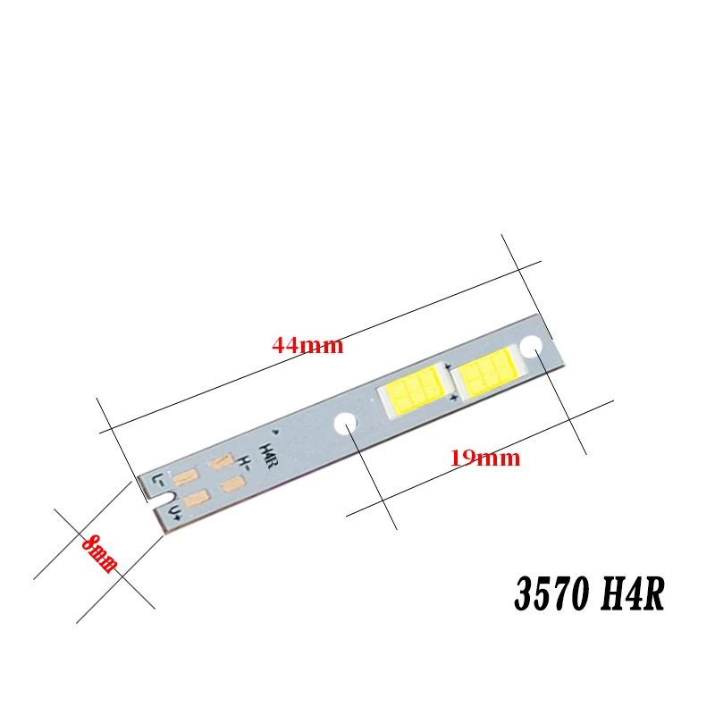 2pcs CSP car LED headlights C6 H7 30W 3570 LED SMD ceramic lamp beads high bright H4 near and far integrated copper plate