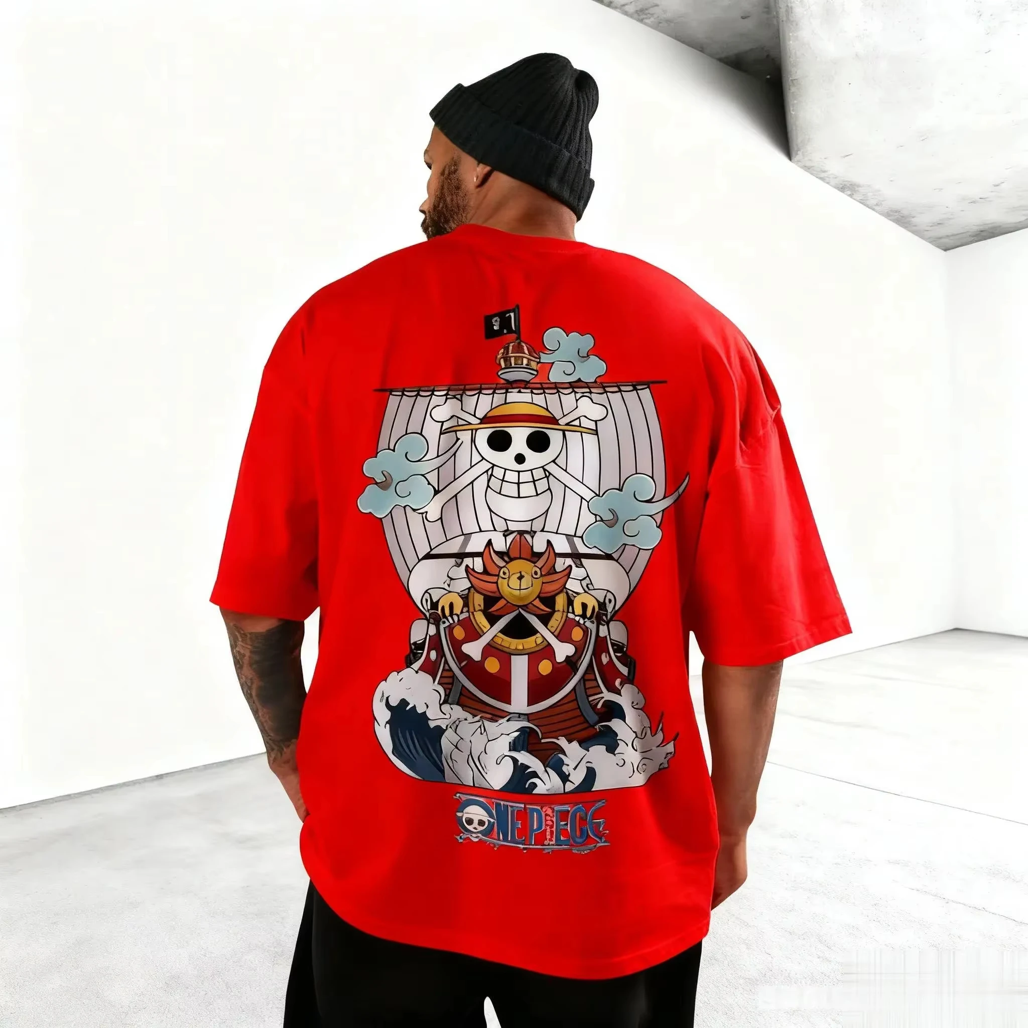 

Мужская и женская цельная футболка в стиле аниме унисекс, высококачественная хлопковая футболка с коротким рукавом, классическая стильная повседневная уличная одежда большого размера