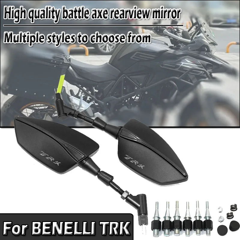 For BENELLI TRK 251 502 502X 552X 702X 8/10mm Universal Adjustabale Rearview Rear View Mirrors Side Mirror