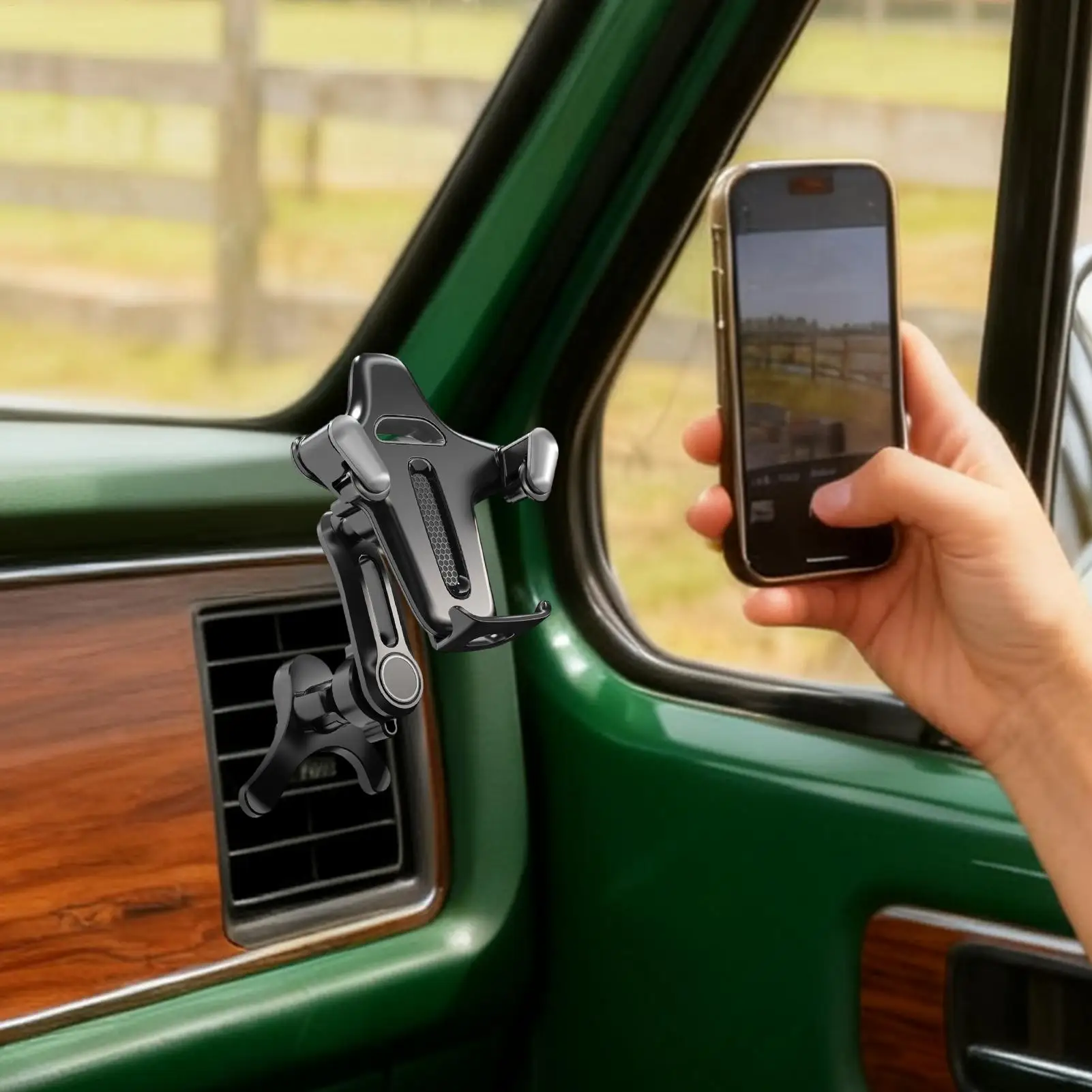 

Vent Phone Holder Non-Slip Y-Shape Stand Car Vent Phone Holder For Family Friends Women Automotive Vehicle Indoor Outdoor