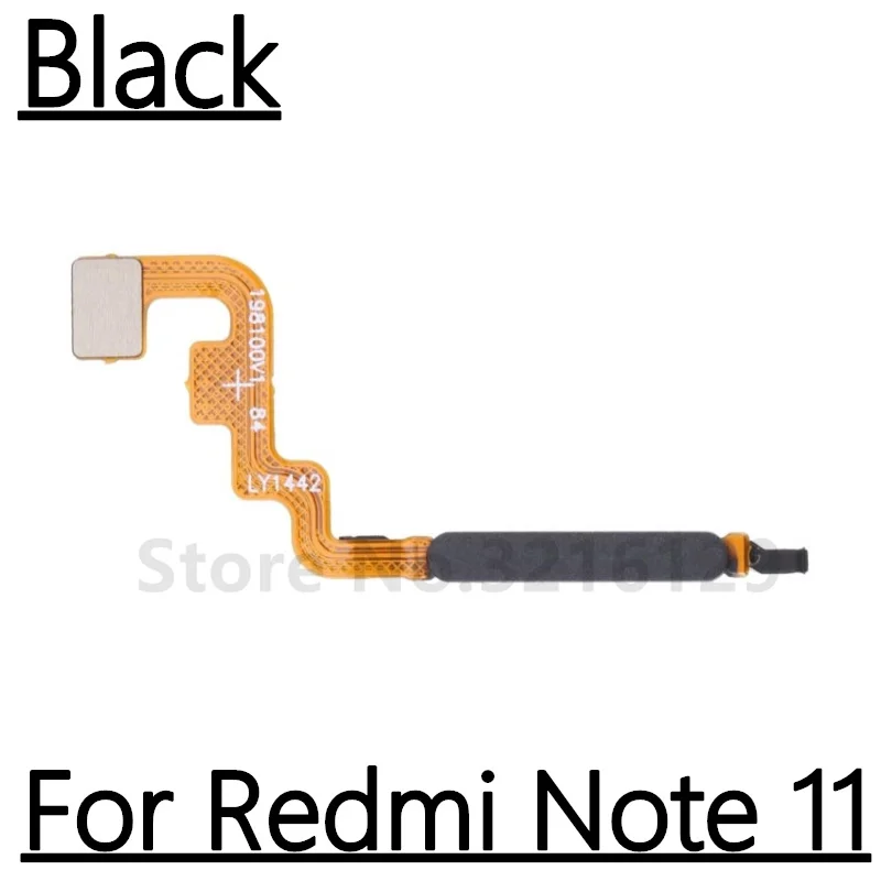 Fingerprint Sensor For Xiaomi Redmi Note 11 Pro 4G/5G Home Return Key Menu Touch ID Ribbon Button Flex Cable