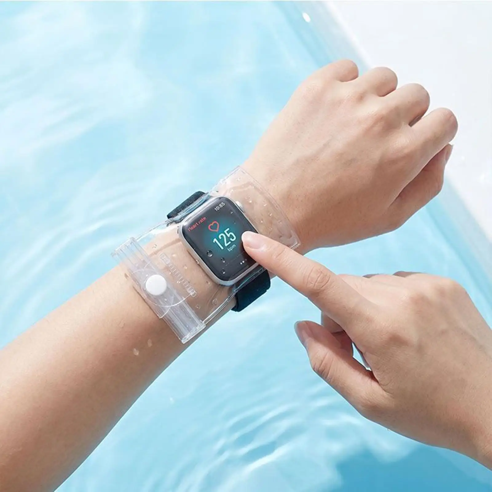 Swimming Watch Protector Kids Smartwatch Touchscreen Diving Bag Diving Watch Protective Cover For Snorkeling Pool Surfing