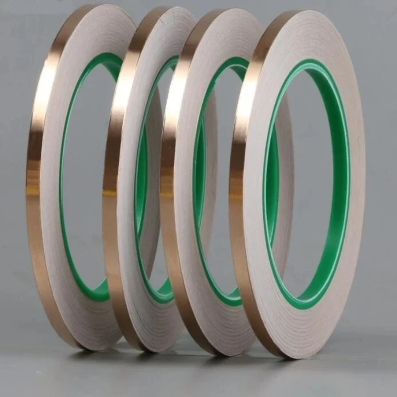 25M  DIY Double sided conductive pure copper foil tape adhesive shielding tape antenna signal enhancement