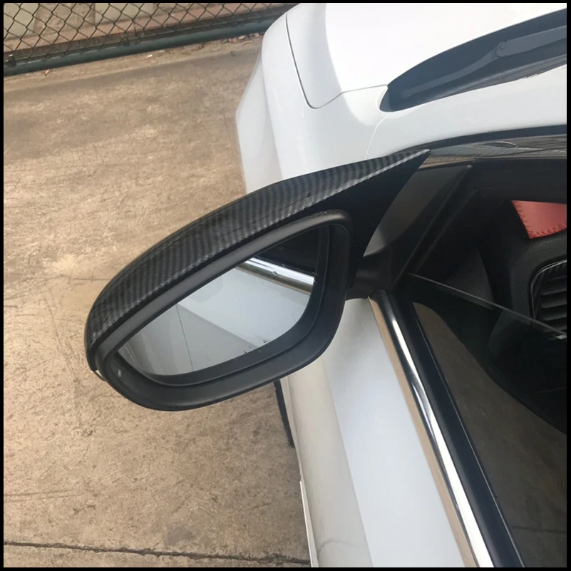 

For Volkswagen VW Jetta MK6 Euro 2011-2017 Door Side Wing Rearview Mirror Cover Cap Trim With Horn Car Styling Auto Accessory
