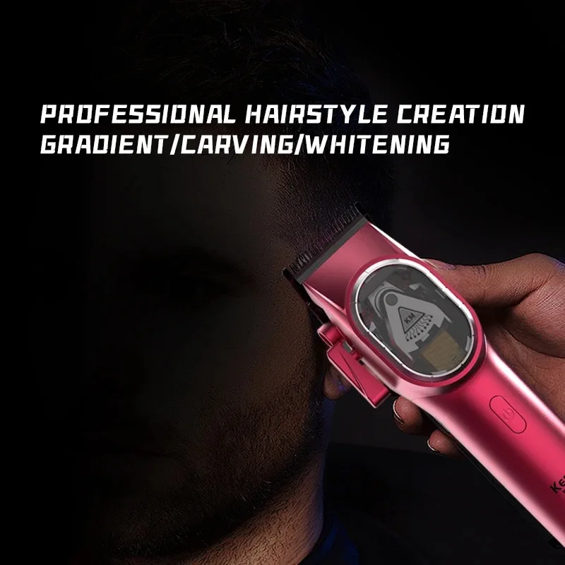 Kemei 2120 Cordless Electric Hair Clippers Barber Rechargeable Hair Cutting Machine Professional Hair Trimmer for Men 9000RPM