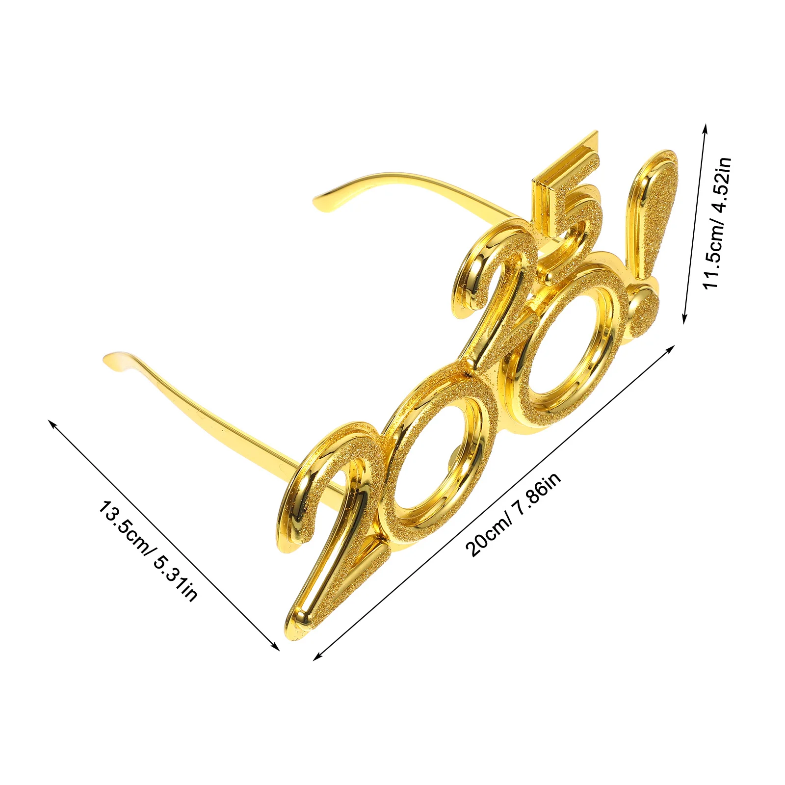 

Новогодние очки 2025 года, товары для вечеринок, пластиковые забавные очки, уникальный дизайн номеров, удобная посадка для всех возрастов, отлично подходит для вечеринок