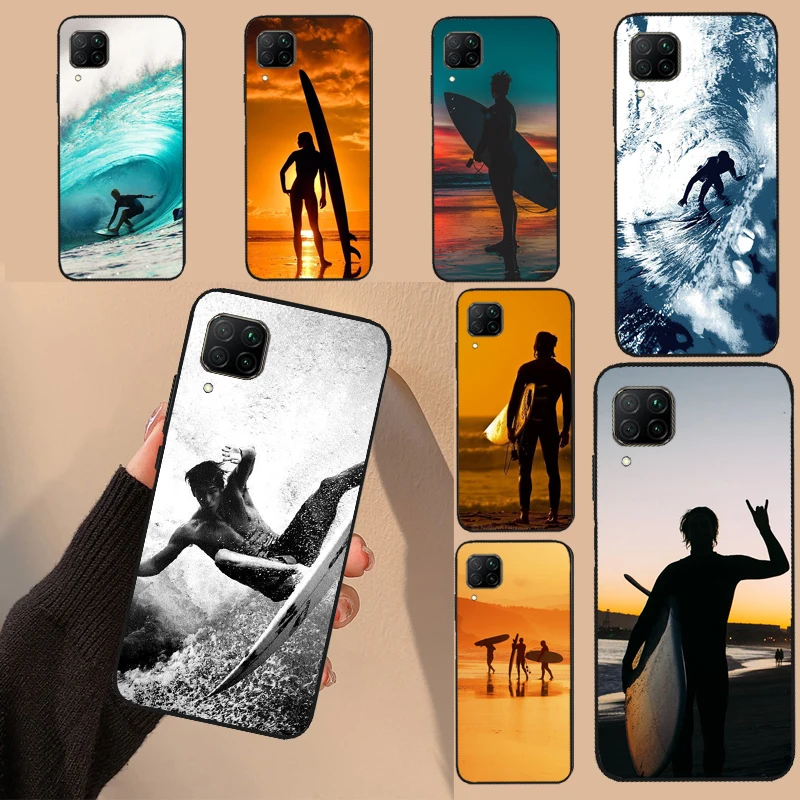 Surfer Surf Hang Loose Shak For Huawei P30 P40 P20 Lite P60 Pro P Smart Nova 9 10 SE 5T 7i 8i 11i Y60 Y61 Y70 Y90 Case