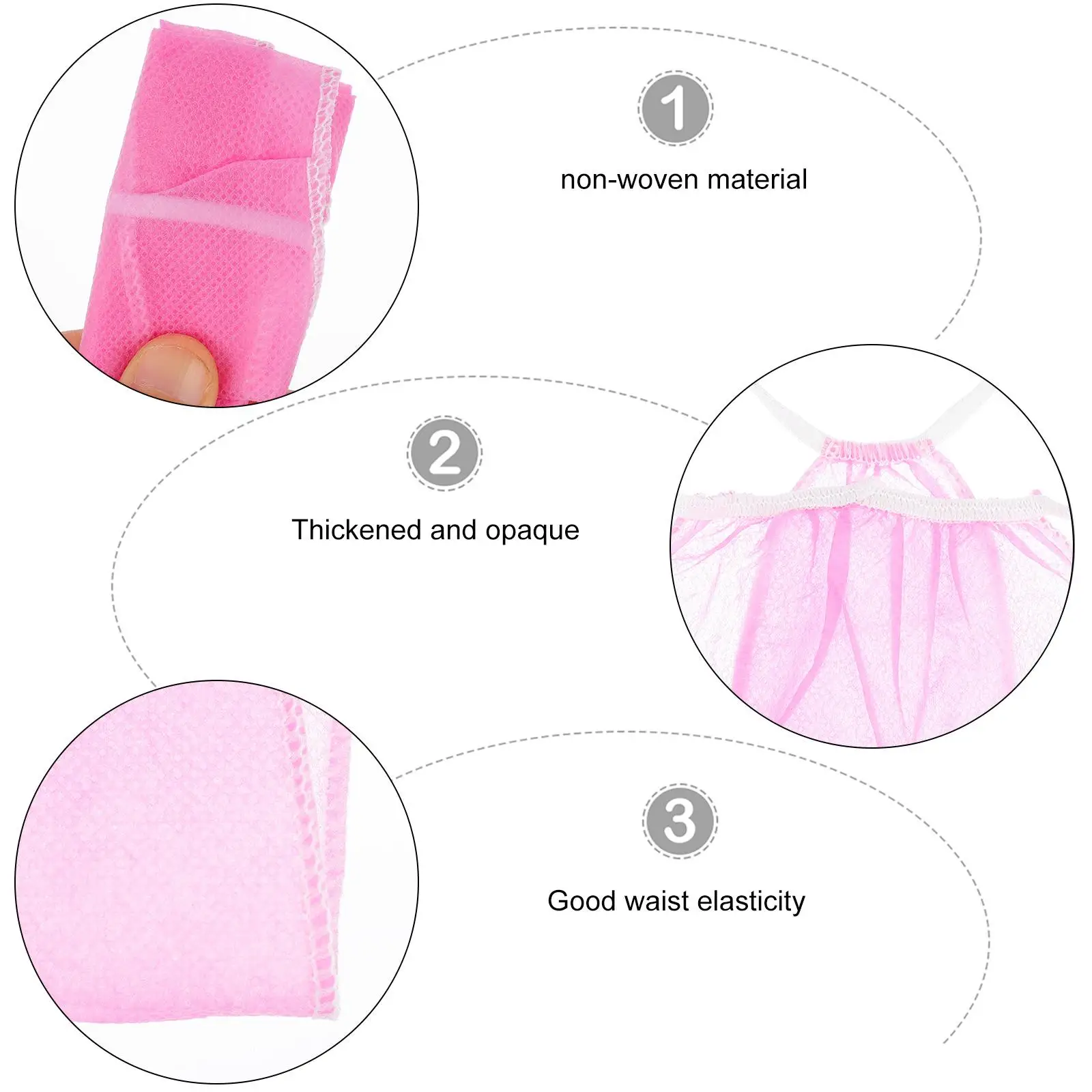 20 Pcs Disposable Non Woven Fabric Thong Sweat Steamed Panties Lightweight Foldable Spa Massage Underwear For Portable One Time - Image 5
